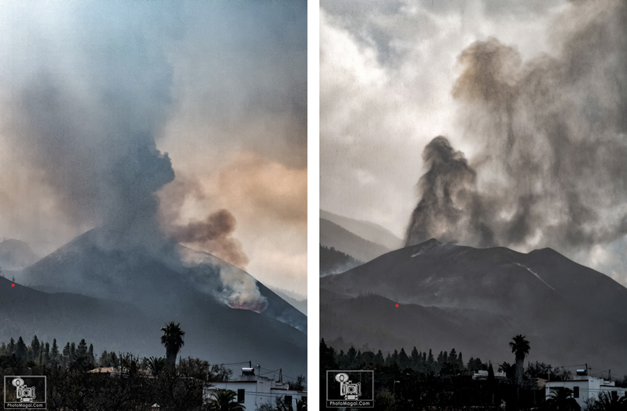 La erupción del Volcán Sin Nombre